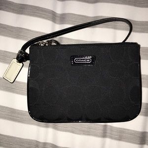 Black Coach Wristlet